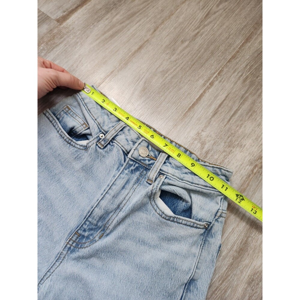 PacSun Stretch 90s Boyfriend Jeans Womens 23 Light Wash High Rise Denim EUC - Picture 7 of 11